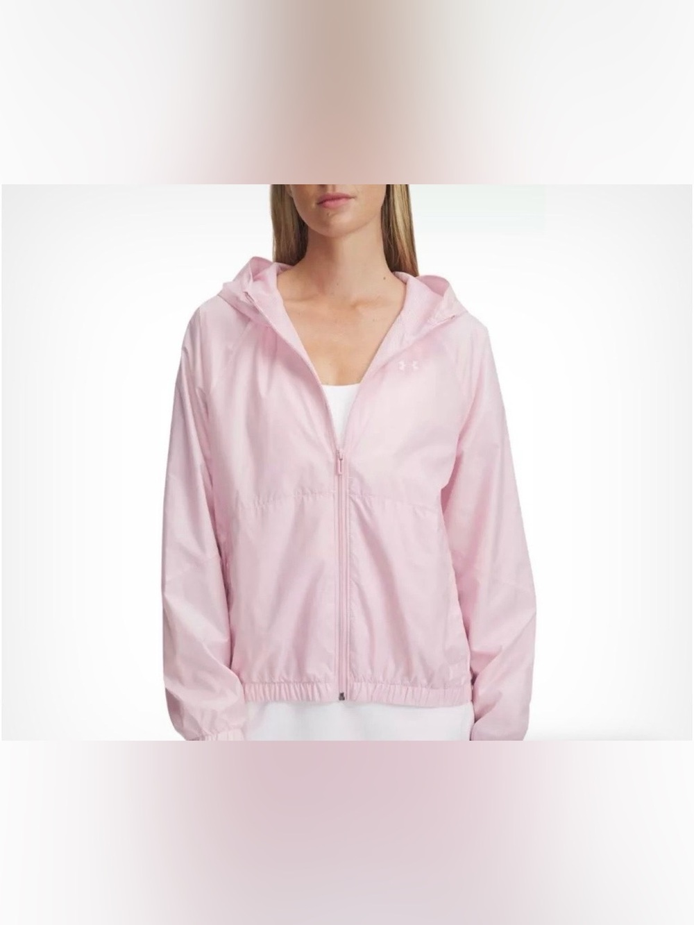 Under Armour Light Pink Hooded Packable Jacket